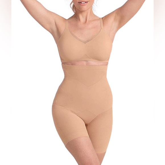 Honeylove Other - NEW Honeylove SuperPower Shorts Sand Nude/Beige High Waist Shapewear
